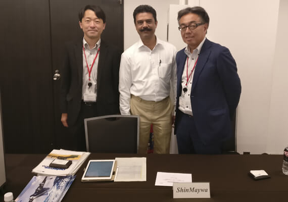 DHAVAL RAVAL社長と新明和工業株式会社 と商談 (2017年9月)